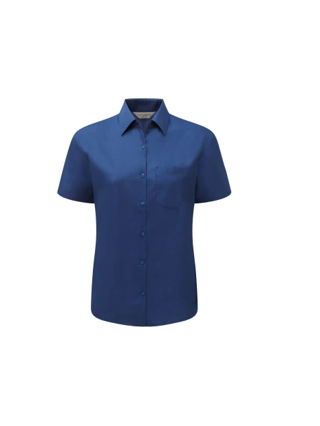 RUSSELL Chemise femme popeline polycoton manches courtes /api/colors/faa09971-d6a0-46cd-b5b3-d674b3aba32b personnalisable