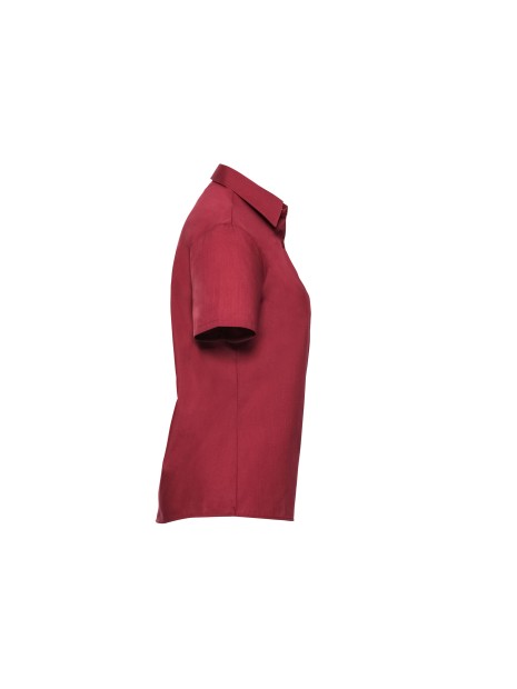 RUSSELL Chemise femme popeline polycoton manches courtes /api/colors/f7def30f-cf00-4a4e-8048-9f030f6d3017 personnalisable