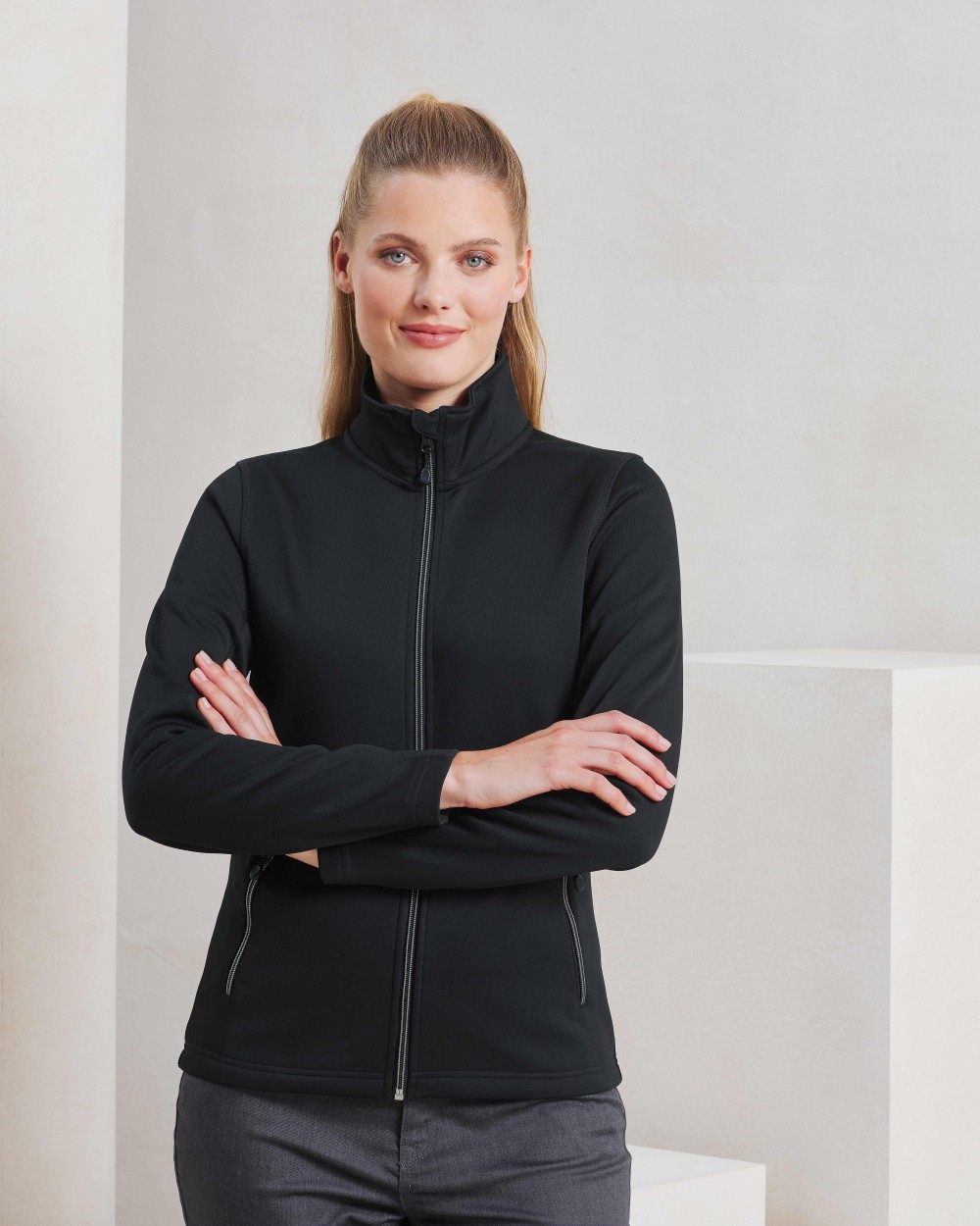 PREMIER Women's spun-dyed sustainable zip-through sweatshirt Sweatshirts personalisierbar