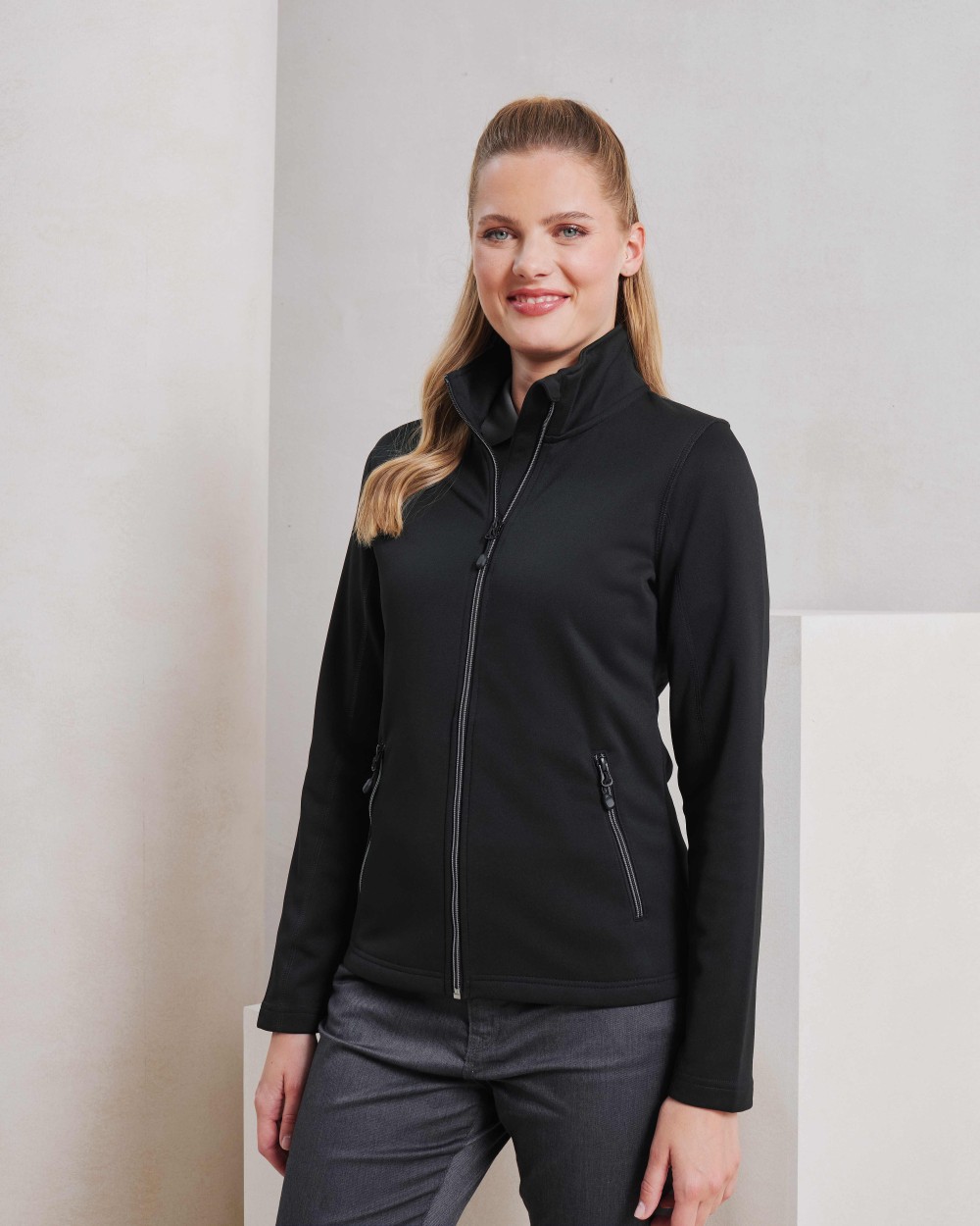 Sweat-shirts personnalisable PREMIER Sweat-shirt durable à fermeture zippée intégrale à teinture par filature pour femmes  