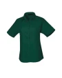 Hemden PREMIER Ladies` Poplin Short Sleeve Blouse voor bedrukking &amp; borduring