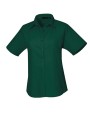 Hemden PREMIER Ladies` Poplin Short Sleeve Blouse voor bedrukking &amp; borduring