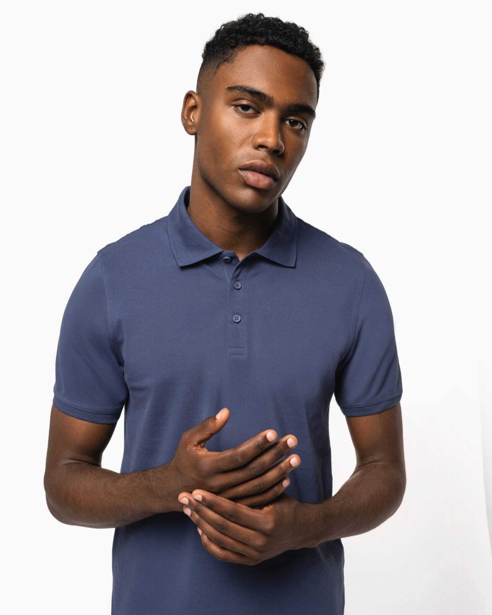 KARIBAN Kurzarm-Polohemd für Herren. Aus Baumwollpiqué Poloshirts personalisierbar