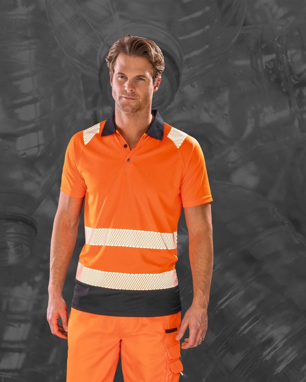 RESULT Recyceltes Sicherheits-Polohemd Poloshirts personalisierbar