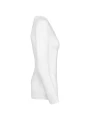 KARIBAN T-shirt Supima® col V manches longues femme /api/colors/7a92cd2d-10d2-40b4-928b-296bb7487506 personnalisable