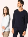 T-Shirts à personnaliser KARIBAN T-shirt Supima® col V manches longues femme 