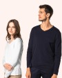 T-Shirts personnalisable KARIBAN T-shirt Supima® col V manches longues femme