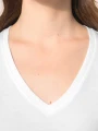 T-Shirts à personnaliser KARIBAN T-shirt Supima® col V manches longues femme 