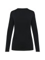 KARIBAN T-shirt Supima® col V manches longues femme /api/colors/b9fdad4a-5e94-45cb-8c03-c08b349b28c3 personnalisable