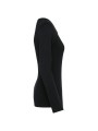 KARIBAN T-shirt Supima® col V manches longues femme /api/colors/b9fdad4a-5e94-45cb-8c03-c08b349b28c3 personnalisable