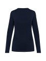 KARIBAN T-shirt Supima® col V manches longues femme /api/colors/058f028c-f565-4146-9cba-11f5b0ade7a7 personnalisable