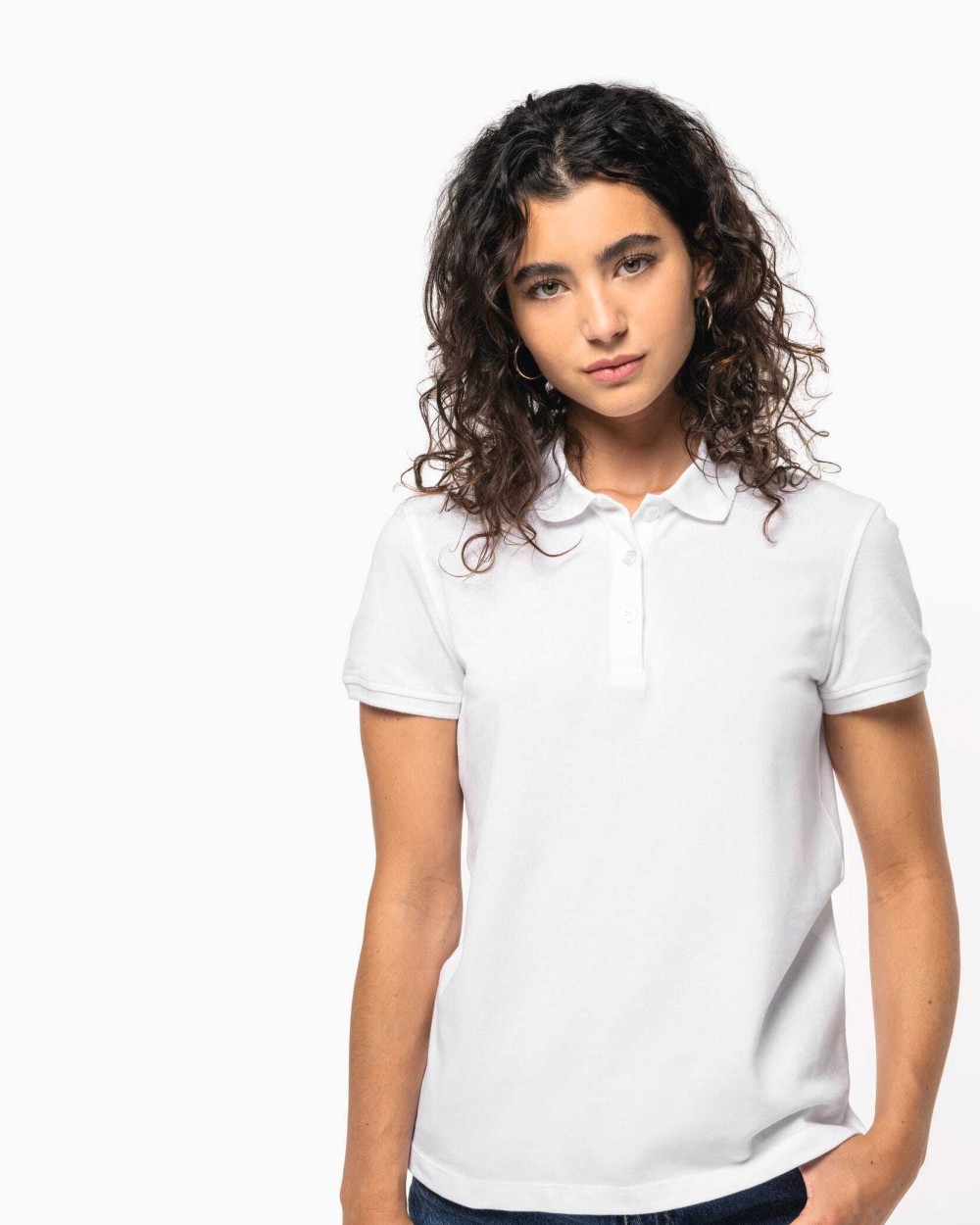 KARIBAN Piqué-Polohemd für Damen Poloshirts personalisierbar