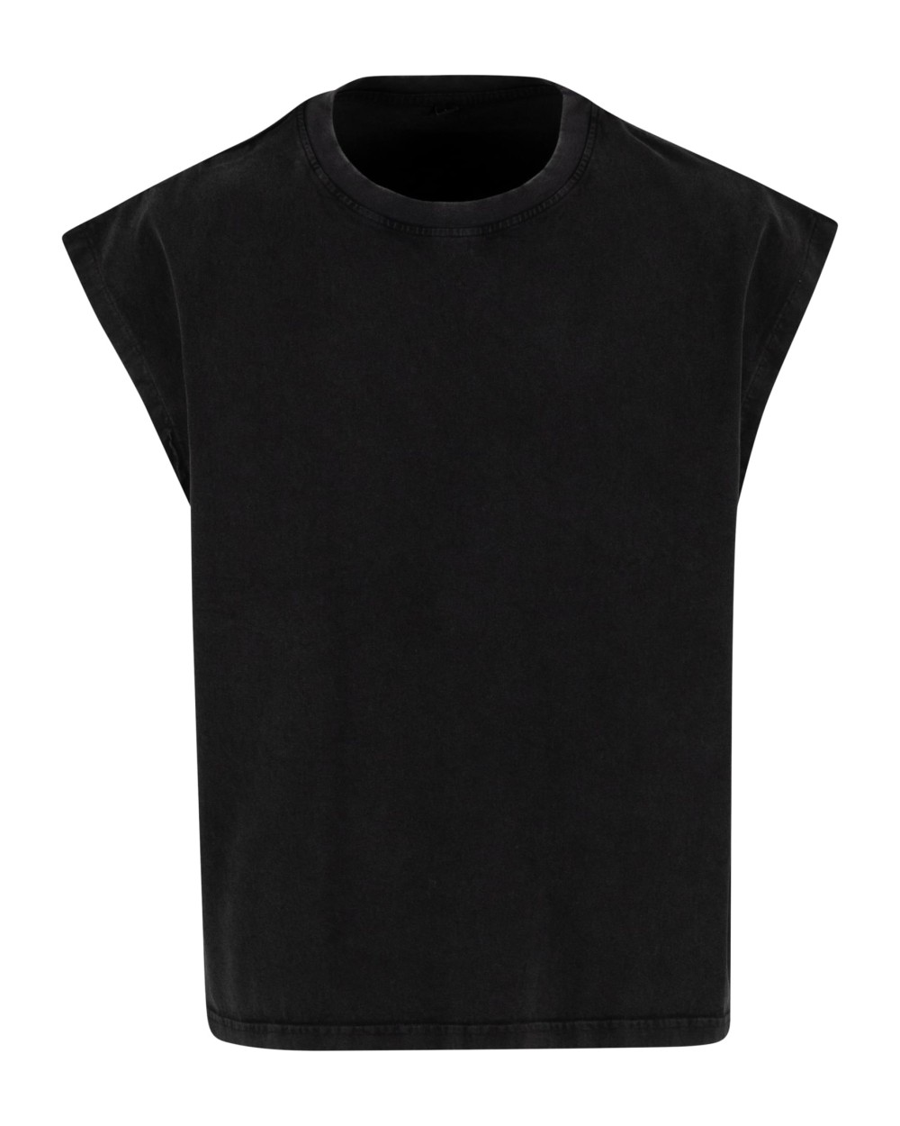 T-Shirts personnalisable BUILD YOUR BRAND VINTAGE CROPPED HEAVY SLEEVELESS TEE