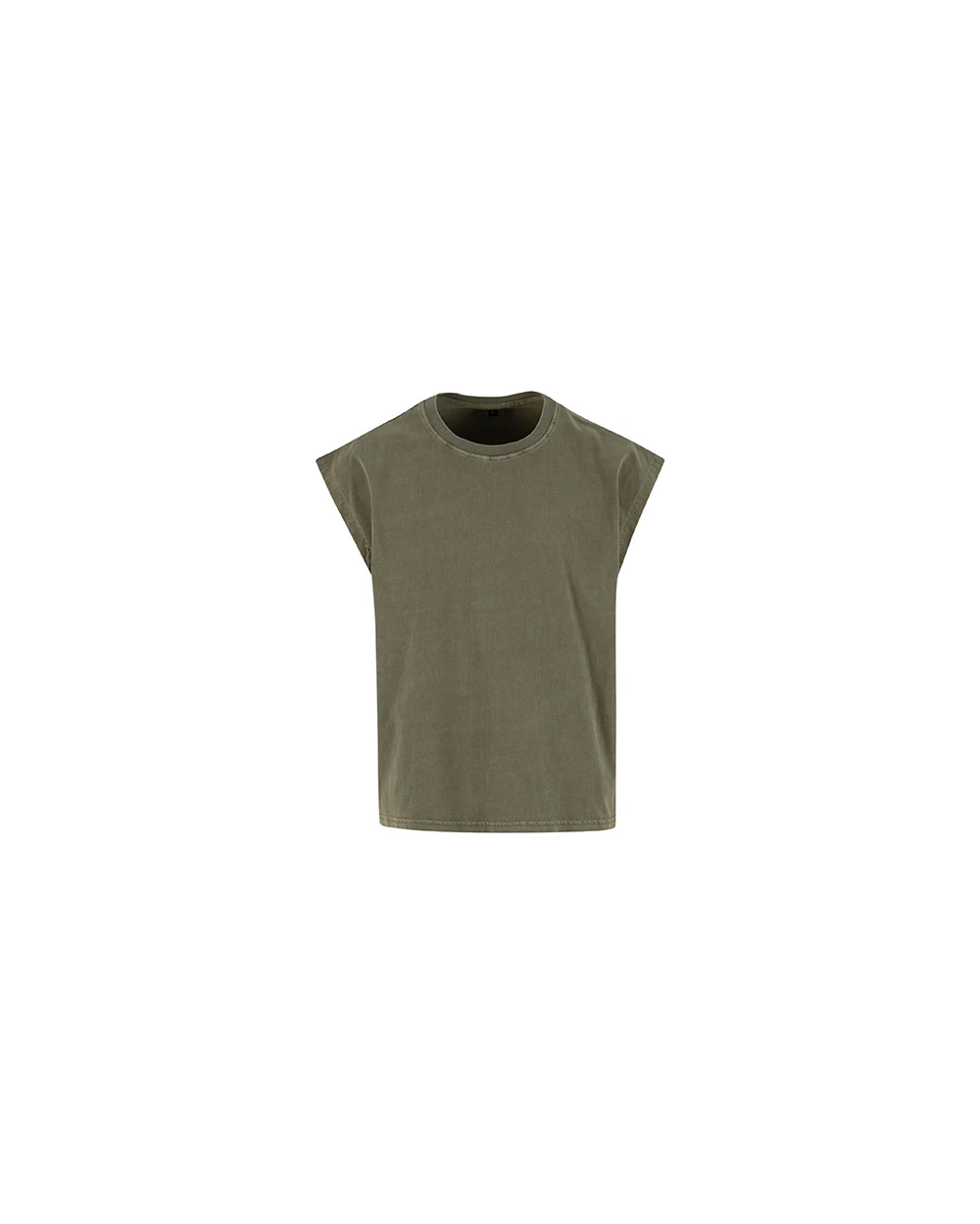 BUILD YOUR BRAND VINTAGE CROPPED HEAVY SLEEVELESS TEE T-Shirts personalisierbar
