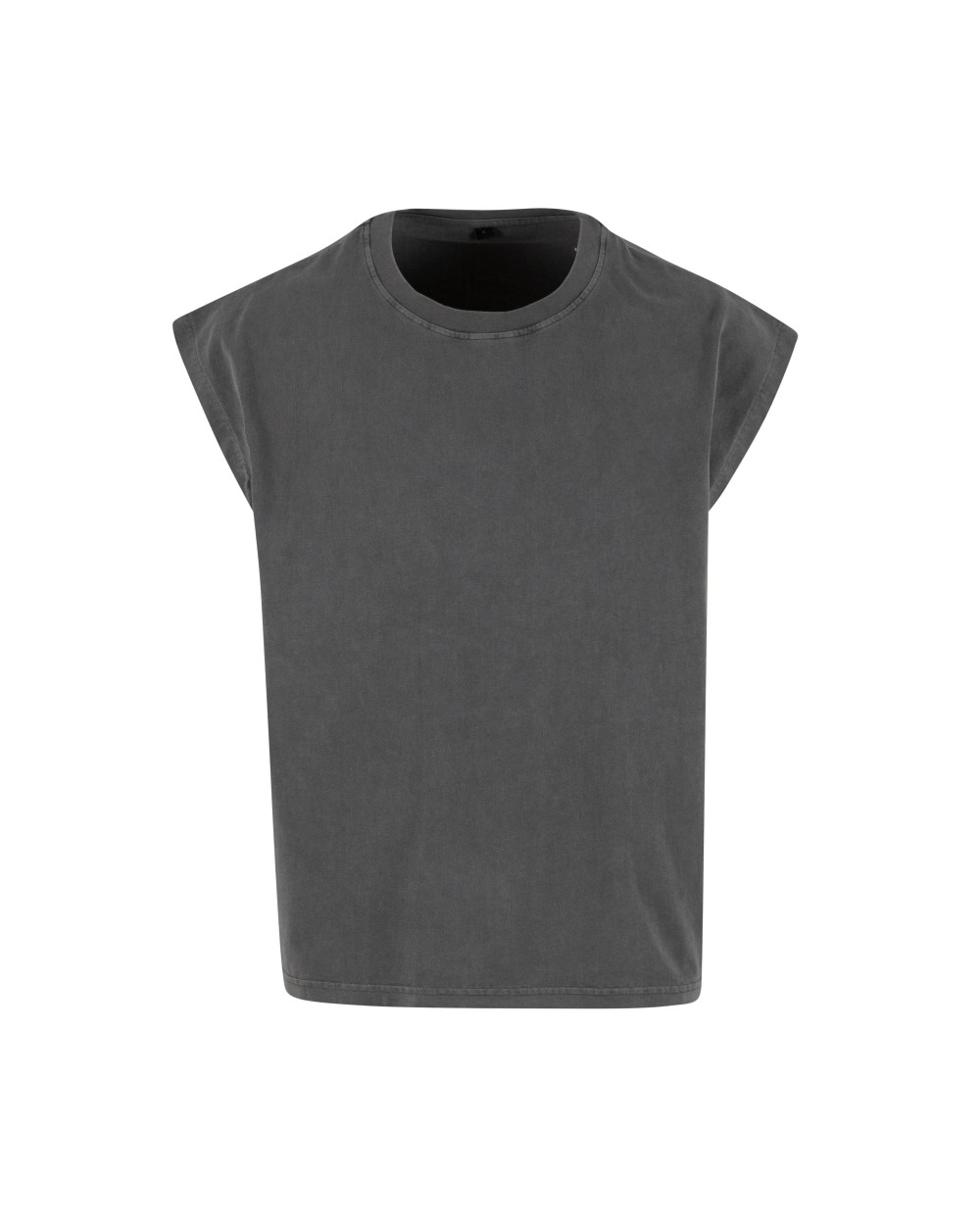 T-Shirts personnalisable BUILD YOUR BRAND VINTAGE CROPPED HEAVY SLEEVELESS TEE
