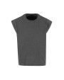 T-Shirts personnalisable BUILD YOUR BRAND VINTAGE CROPPED HEAVY SLEEVELESS TEE