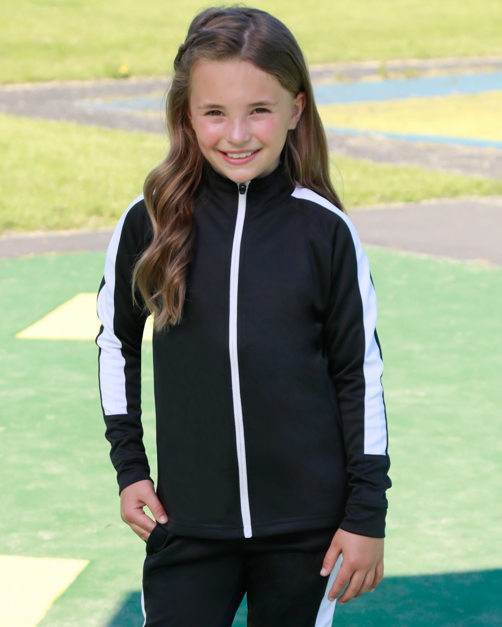 Jassen FINDEN-HALES KID'S KNITTED TRACKSUIT TOP voor bedrukking &amp; borduring