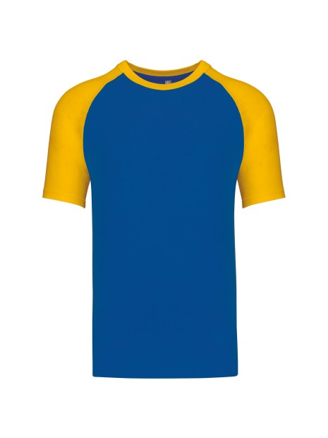 KARIBAN Baseball > T-shirt bicolore manches courtes /api/colors/4db825f7-c8dd-40a2-bcc6-d31c66051bc7 personnalisable