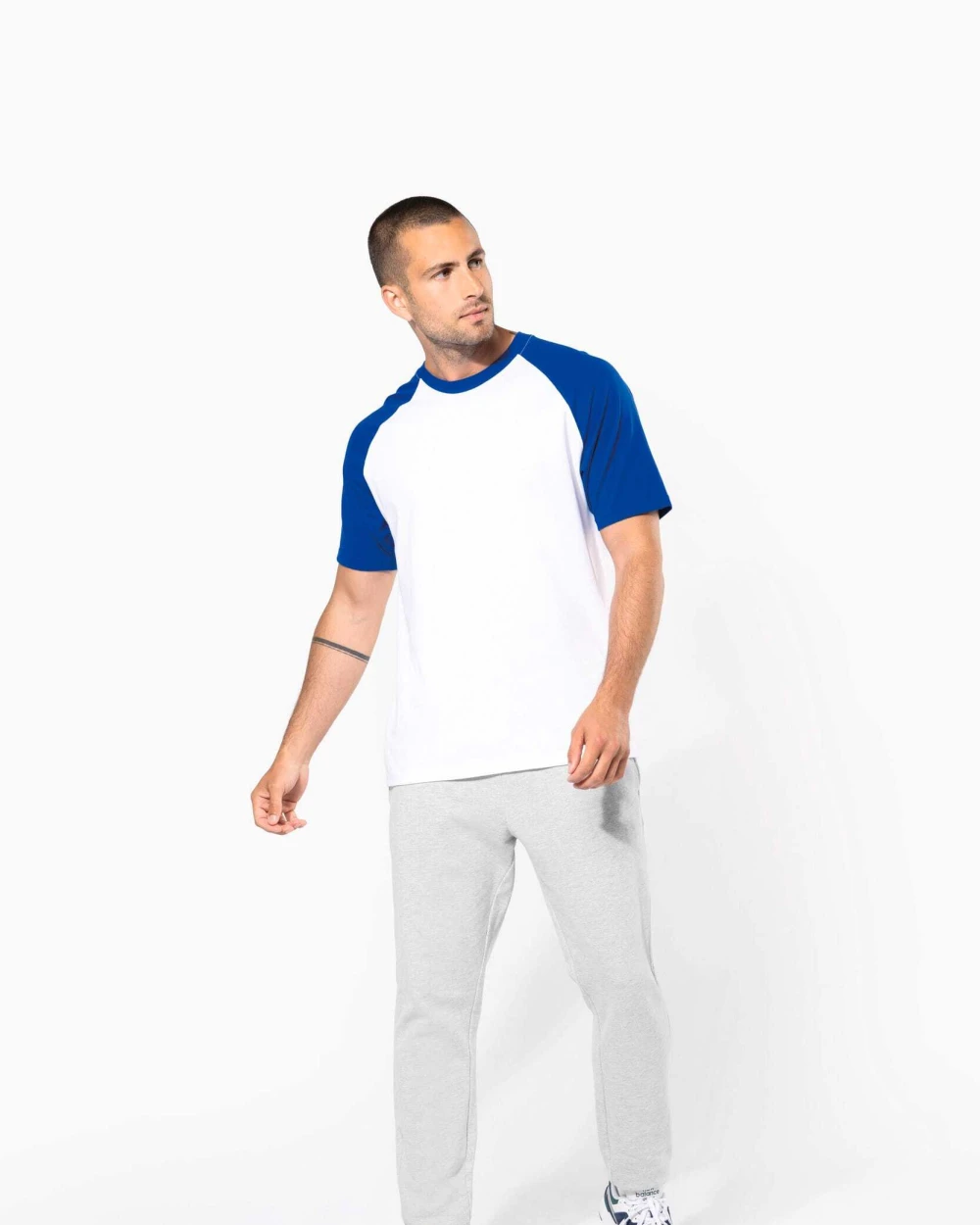 T-Shirts personnalisable KARIBAN Baseball > T-shirt bicolore manches courtes