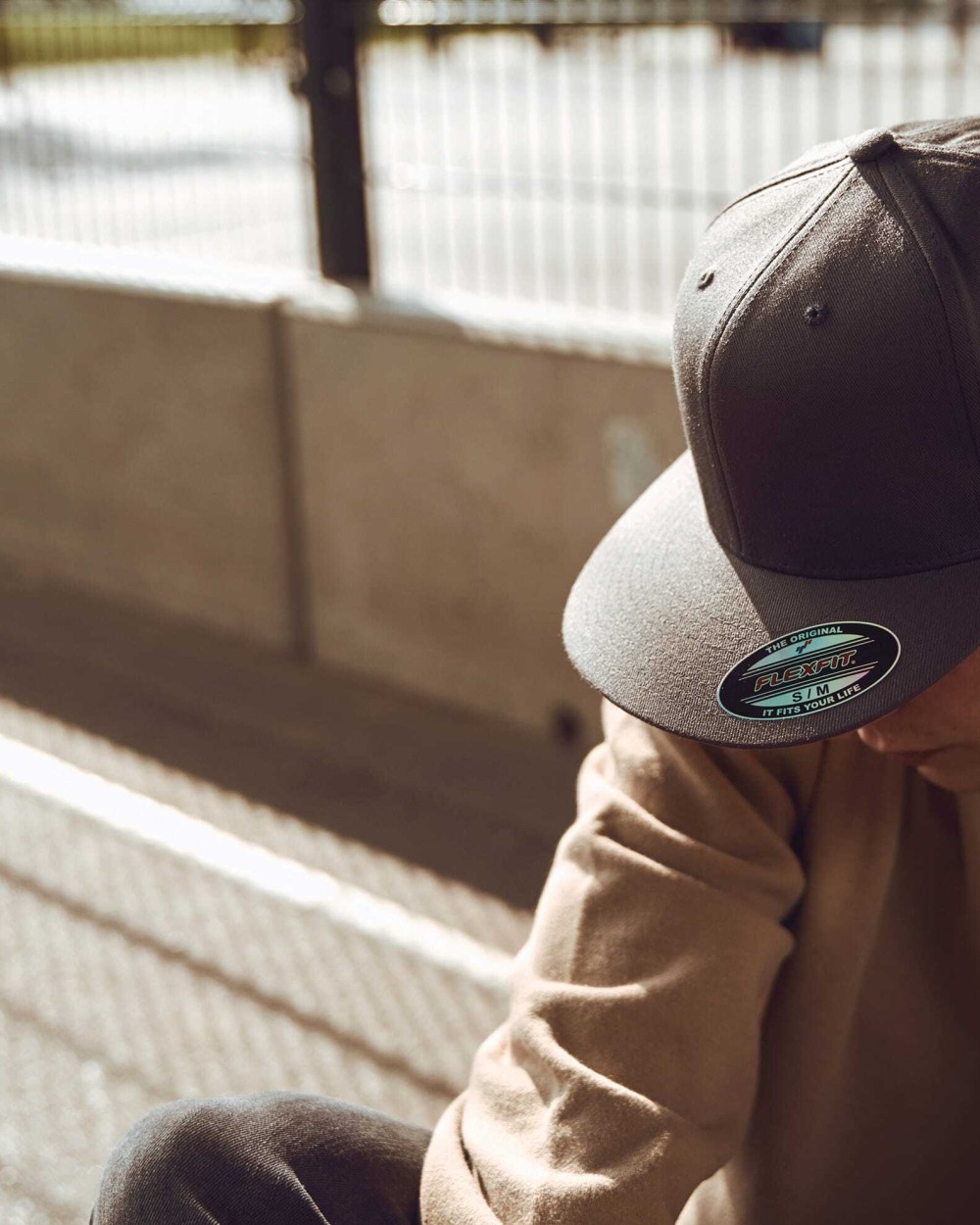 FLEXFIT Flexfit Flat Visor Kappe Kappen personalisierbar