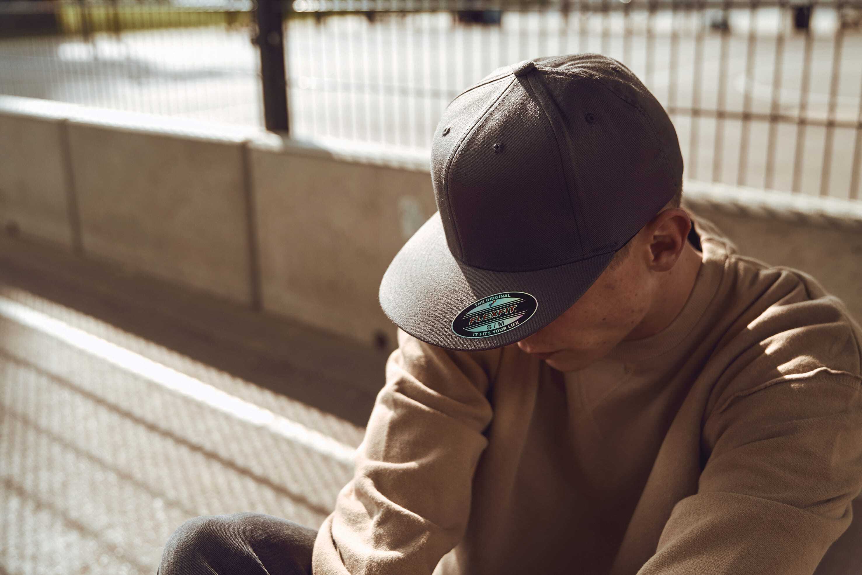 Petjes FLEXFIT Pet Flexfit Flat Visor voor bedrukking &amp; borduring