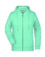 JAMES & NICHOLSON Ladies` Zip-Hoody Sweatshirts personalisierbar