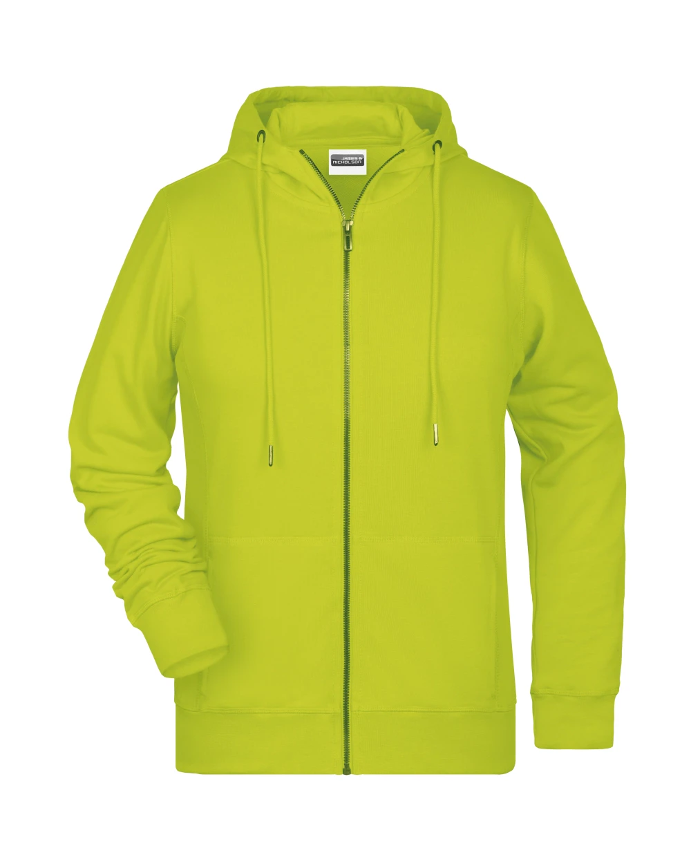 JAMES & NICHOLSON Ladies` Zip-Hoody Sweatshirts personalisierbar