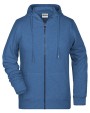 Sweat-shirts personnalisable JAMES & NICHOLSON Ladies` Zip-Hoody
