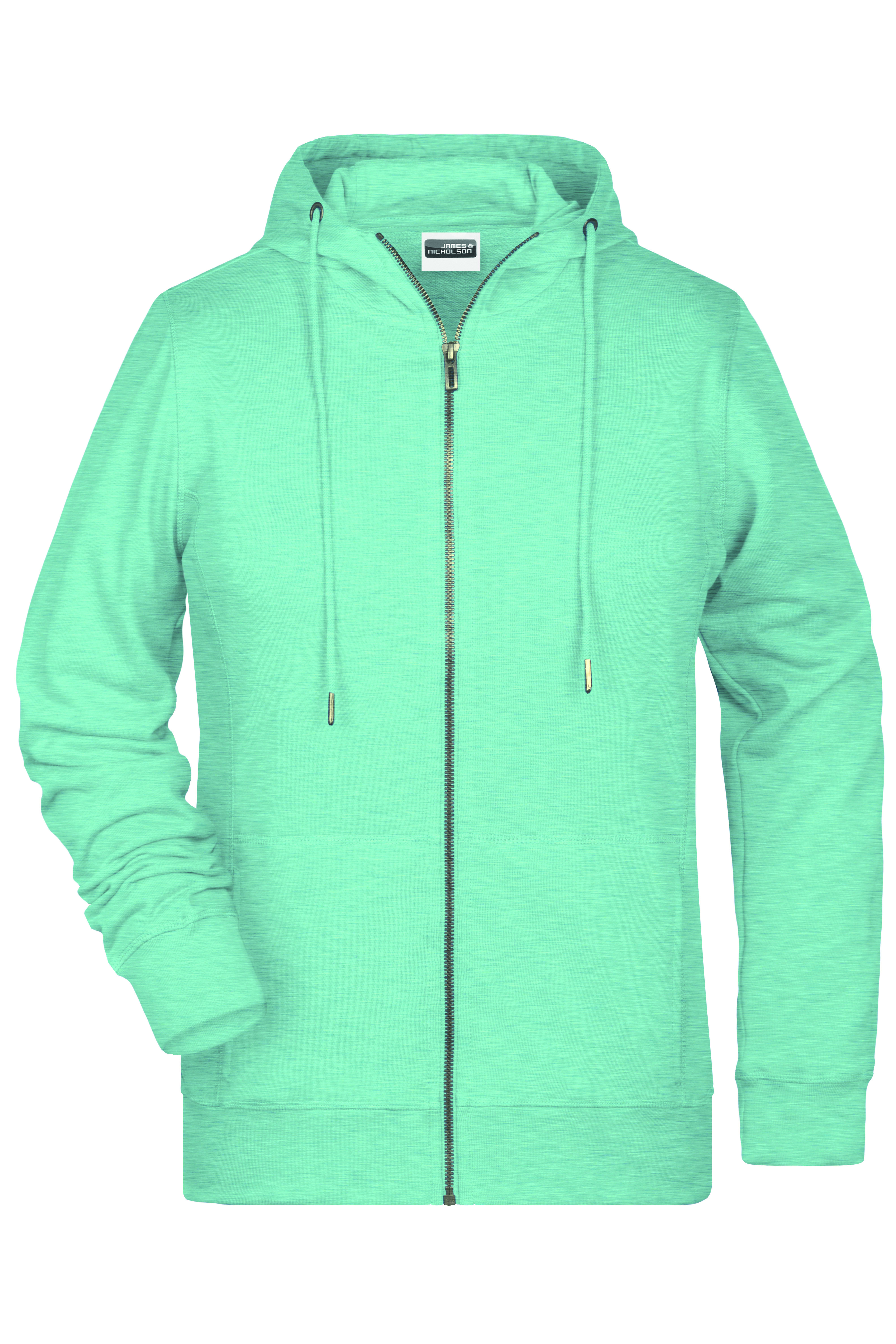 Sweaters & hoodies JAMES & NICHOLSON Ladies` Zip-Hoody voor bedrukking &amp; borduring