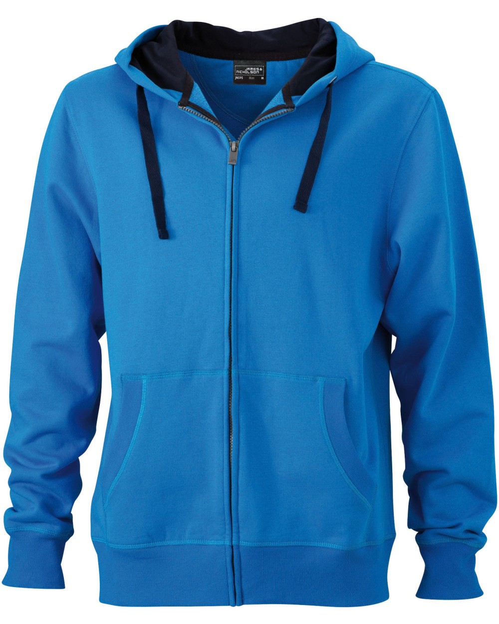 JAMES & NICHOLSON Men´s Hooded Jacket Sweatshirts personalisierbar