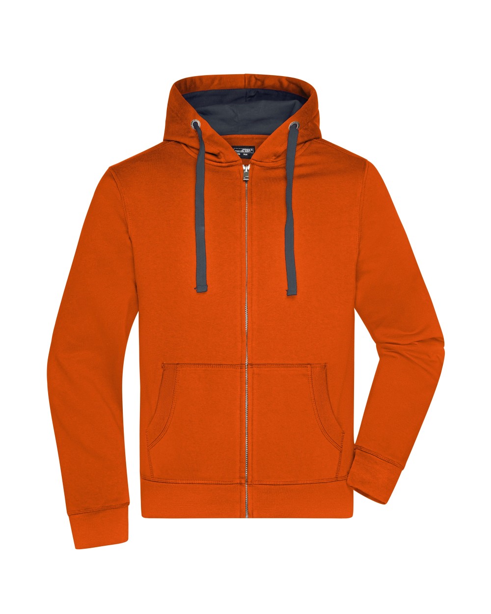 Sweaters & hoodies JAMES & NICHOLSON Men`s Hooded Jacket voor bedrukking &amp; borduring