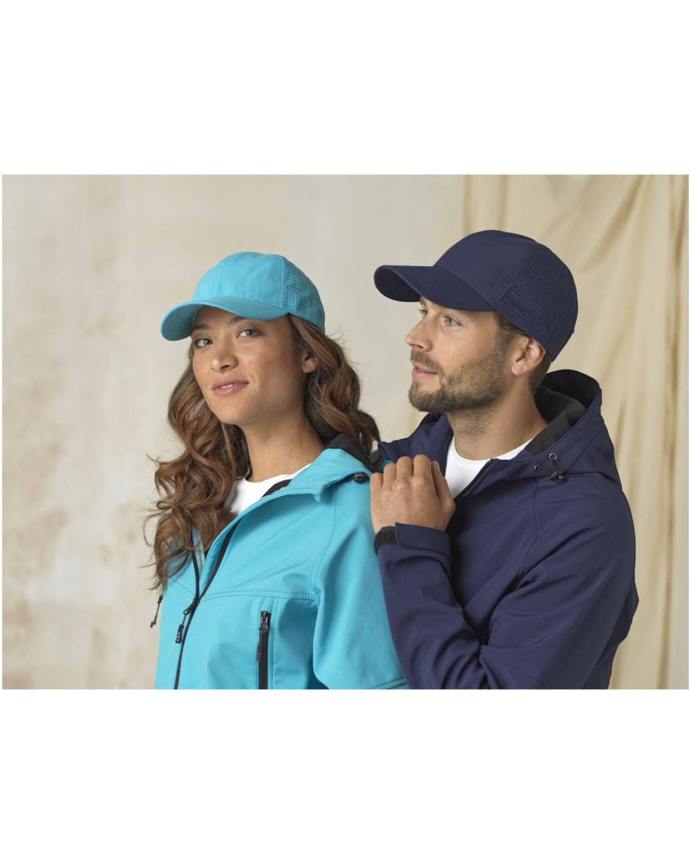 Casquettes personnalisable ELEVATE Casquette 6 panneaux Mica GRS recyclée ajustée