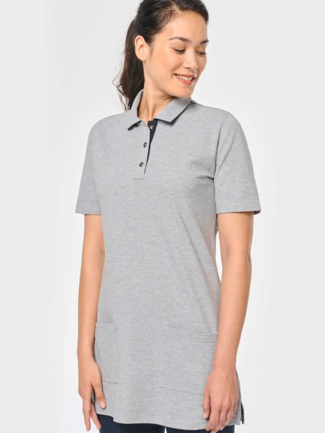 Polos à personnaliser WK. DESIGNED TO WORK Polo long manches courtes femme 