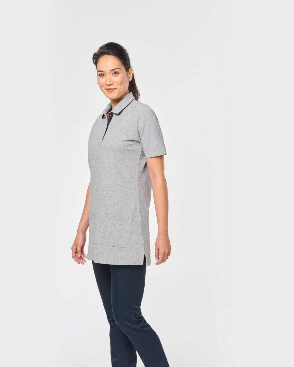 Polo's WK. DESIGNED TO WORK Lange damespolo korte mouwen voor bedrukking &amp; borduring