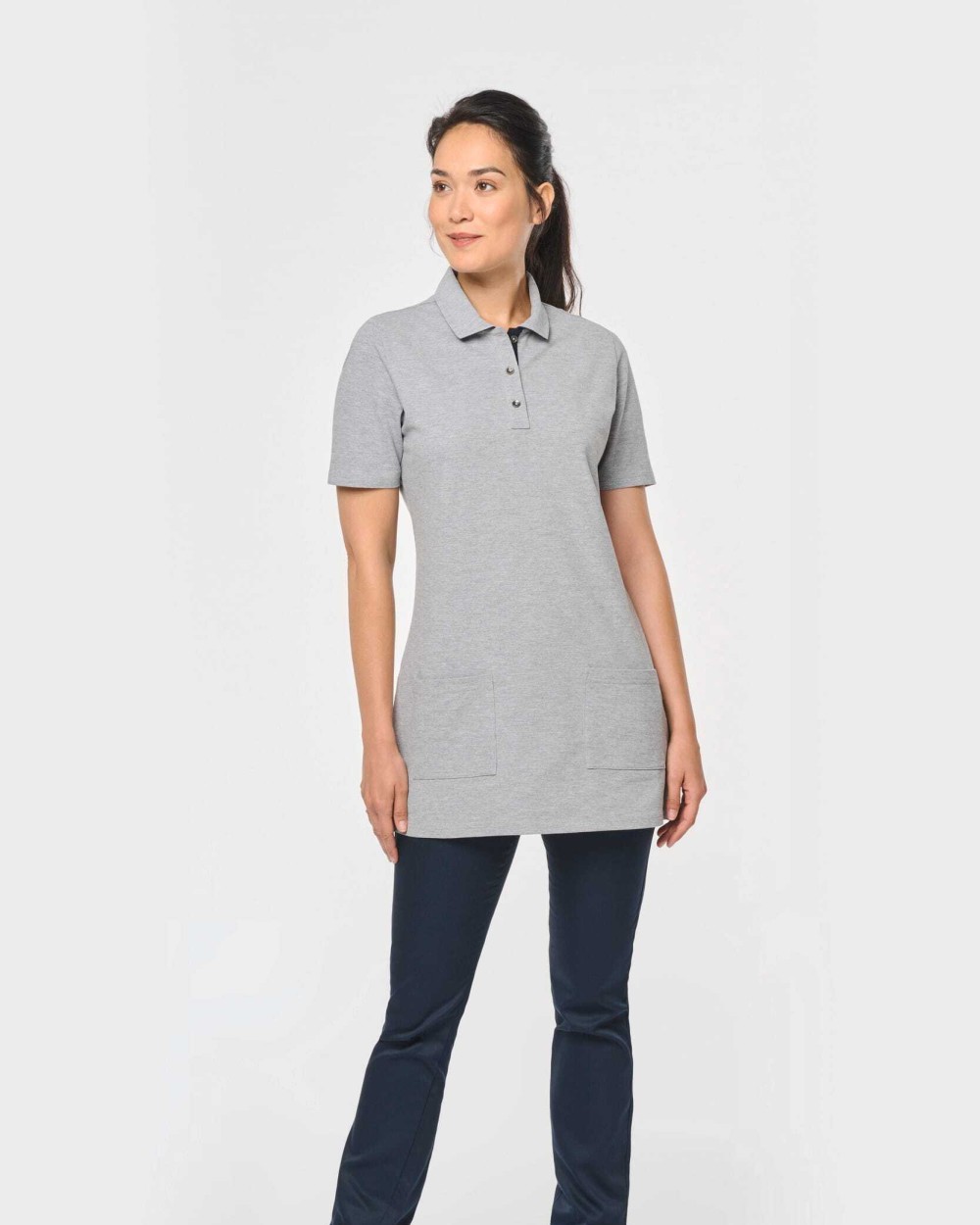 WK. DESIGNED TO WORK Langes Polohemd mit kurzen Ärmeln für Damen Poloshirts personalisierbar