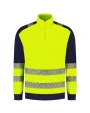 Sweat-shirts personnalisable TRICORP Sweat 1/4 Zip Haute Visibilité Redefined Lavable Industriellement