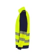 Sweat-shirts personnalisable TRICORP Sweat 1/4 Zip Haute Visibilité Redefined Lavable Industriellement