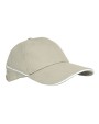 PRINTWEAR Cap White-Stripe Kappen personalisierbar