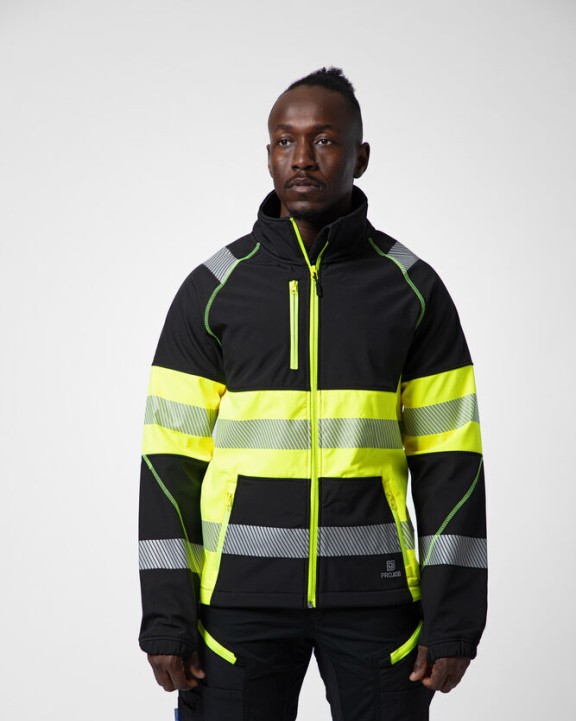 Softshells personnalisable PROJOB 6443 SOFTSHELL DEPERLANTE - EN ISO 20471 CLASSE 1