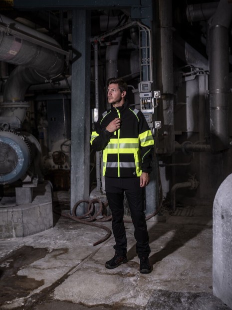 Softshells à personnaliser PROJOB 6443 SOFTSHELL DEPERLANTE - EN ISO 20471 CLASSE 1 