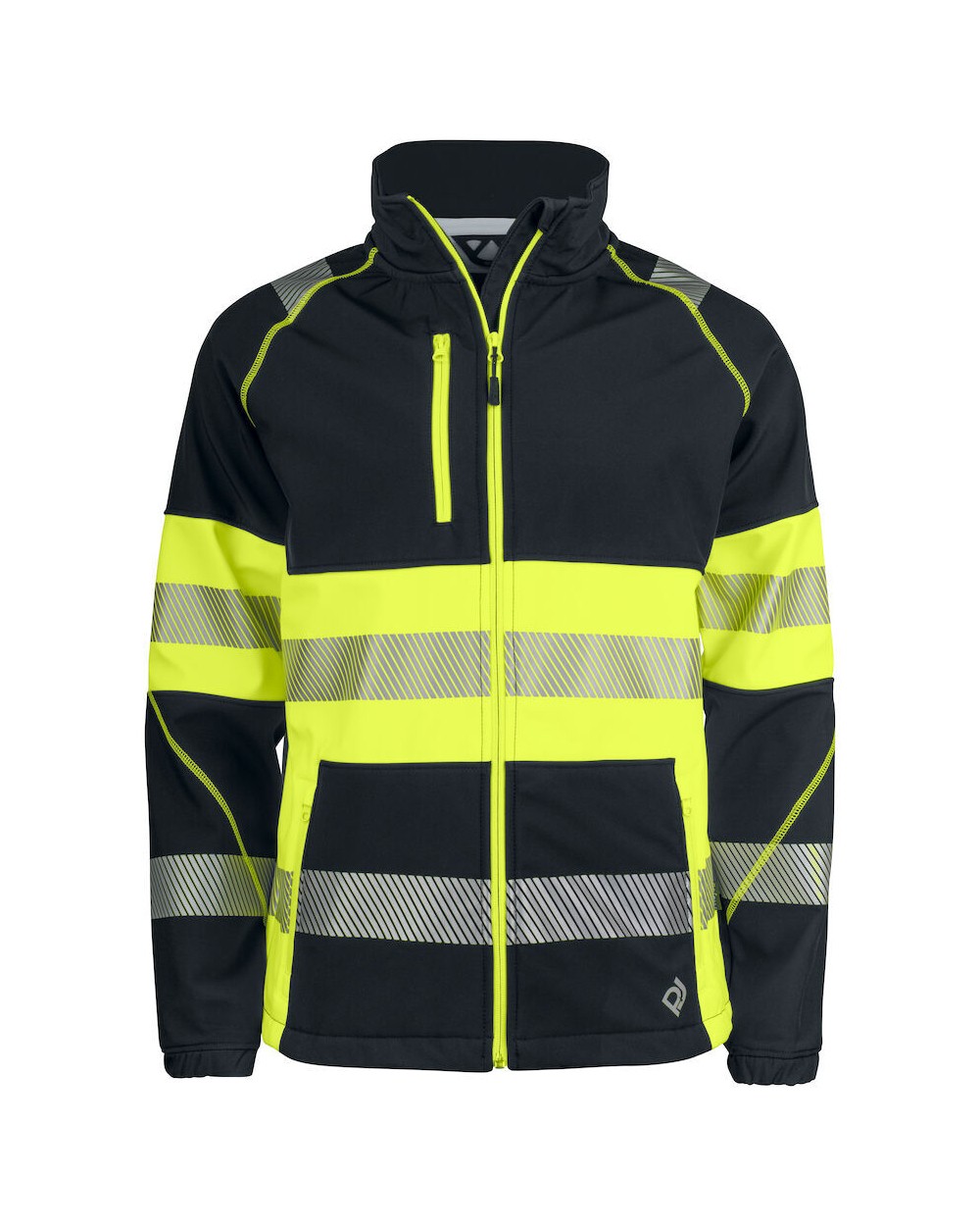 Softshells personnalisable PROJOB 6443 SOFTSHELL DEPERLANTE - EN ISO 20471 CLASSE 1