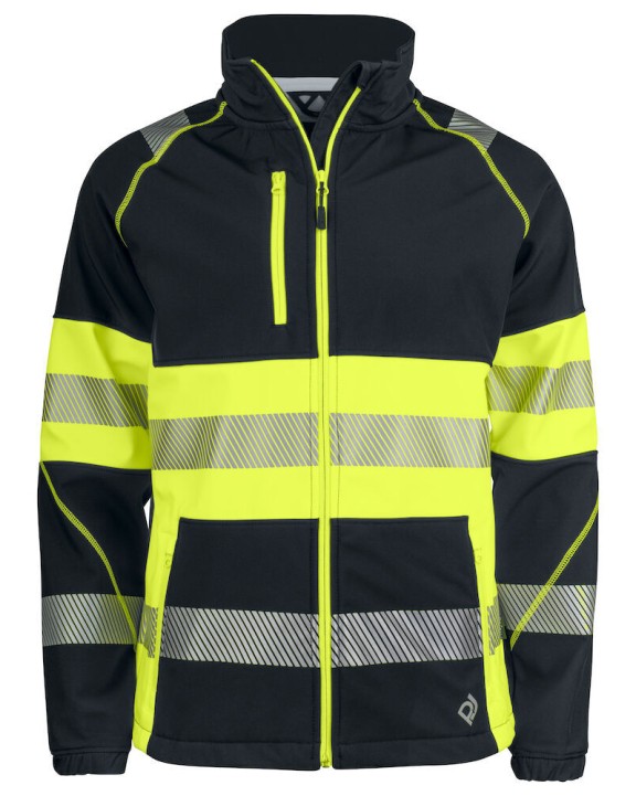 Softshells personnalisable PROJOB 6443 SOFTSHELL DEPERLANTE - EN ISO 20471 CLASSE 1