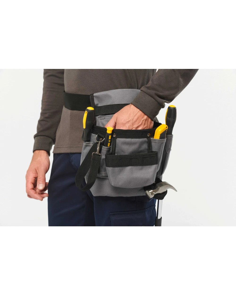 Tassen & Zakken WK. DESIGNED TO WORK Gereedschaptas met riem voor bedrukking &amp; borduring