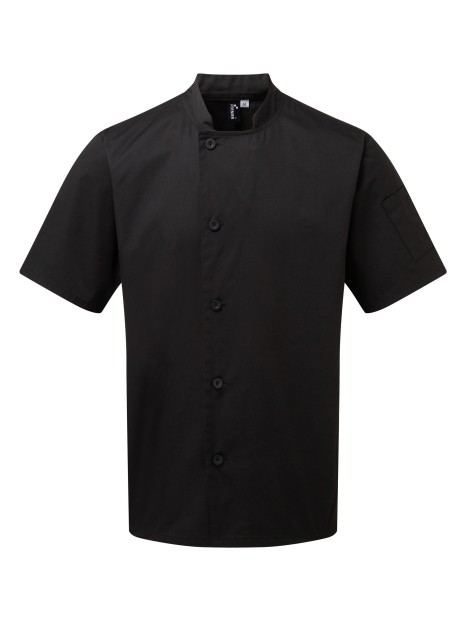 PREMIER Veste chef cuisinier manches courtes "Essential" /api/colors/b9fdad4a-5e94-45cb-8c03-c08b349b28c3 personnalisable