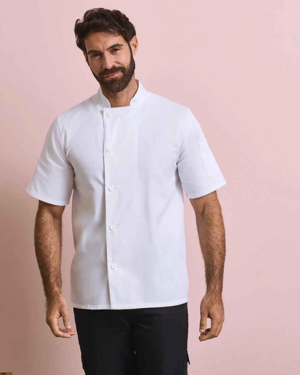 Vestes personnalisable PREMIER Veste chef cuisinier manches courtes "Essential"