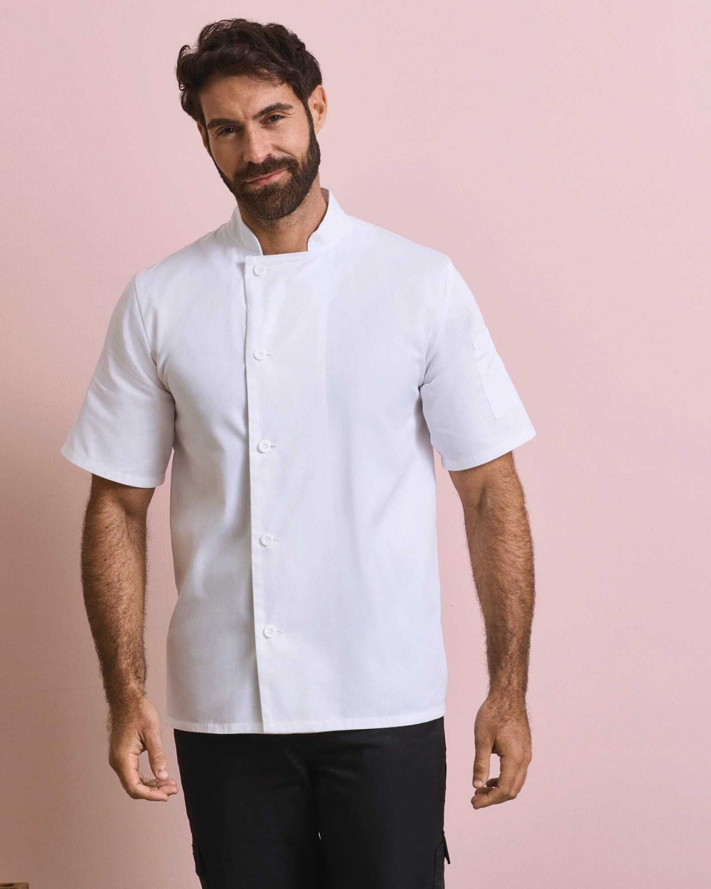 Vestes personnalisable PREMIER Veste chef cuisinier manches courtes "Essential"