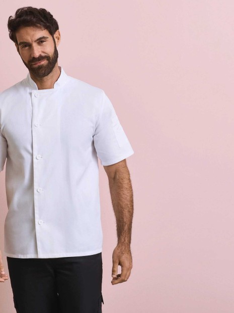Vestes à personnaliser PREMIER Veste chef cuisinier manches courtes "Essential" 
