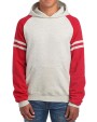 Sweat-shirts personnalisable JERZEES NuBlend Varsity Colour-Block Hooded Sweatshirt