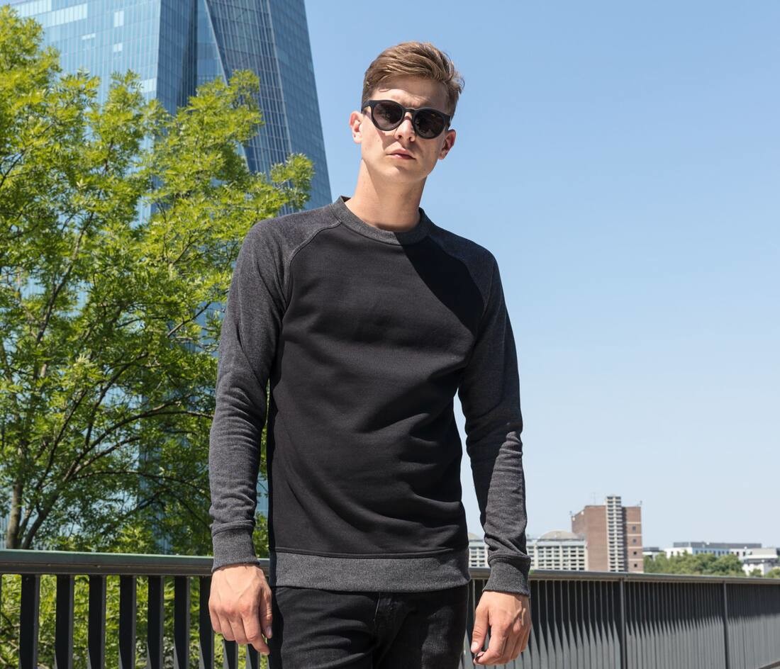 Sweat-shirts personnalisable BUILD YOUR BRAND Raglan Crewneck