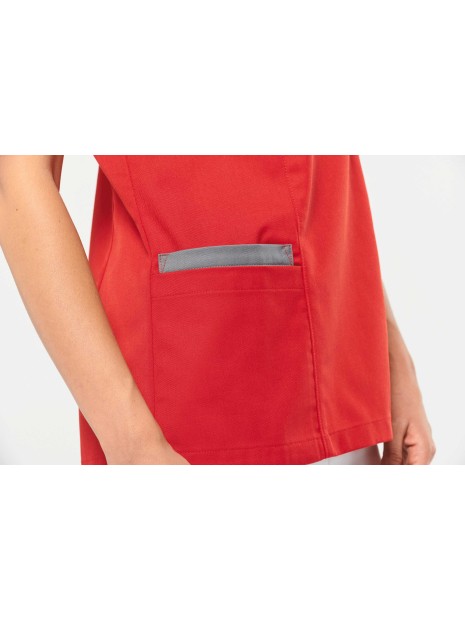 WK. DESIGNED TO WORK Blouse polycoton avec boutons-pression femme  personnalisable